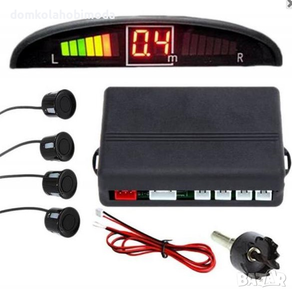 Парктроник за автомобил с аудио и визуално сигнализиране, Включено свредло за пробиване на бронята , снимка 1