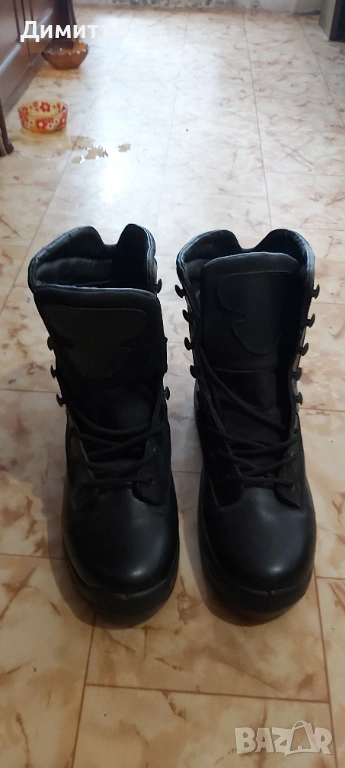 Продавам черни кубинки  естествена кожа номер 45 нови, снимка 1