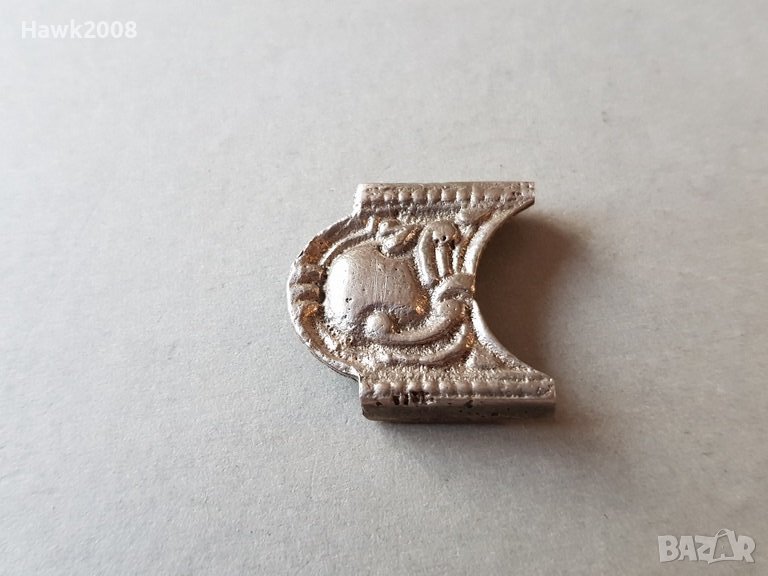 Възрожденска сребърна част колан гривна кюстек пафти носия, снимка 1