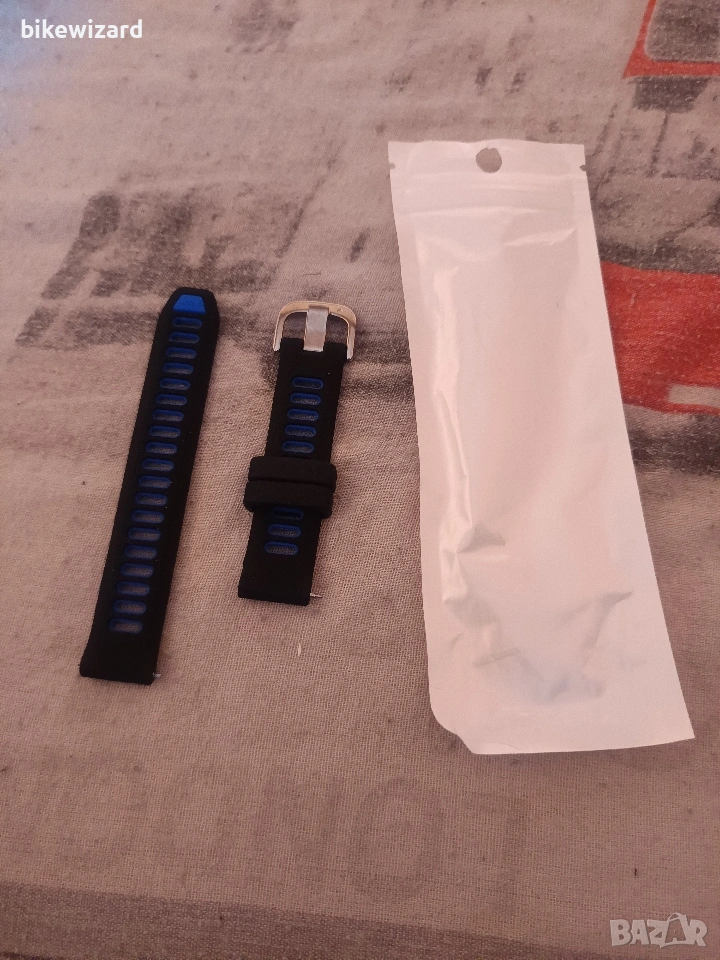 18 мм силиконова каишка за часовник, съвместима с Garmin Venu 3S/Venu 2S/Vivomove 3S/Vivoactive НОВА, снимка 1