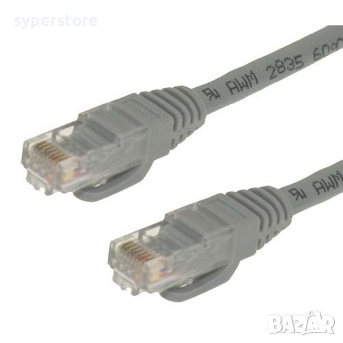 Кабел за лан мрежа 1,5м. Лан кабел Lan кабел Patch cable UTP 5Ecat. 1,5m, снимка 1
