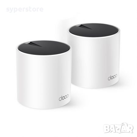 Удължител на интернет обхват TP-Link Deco X55 AX3000 2-pack Mesh Wi-Fi 6 система за целия дом , снимка 1