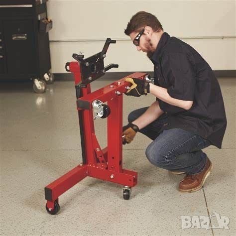 Сгъваема стойка за двигатели до 680кг усилена конструкция доказан производител, снимка 1