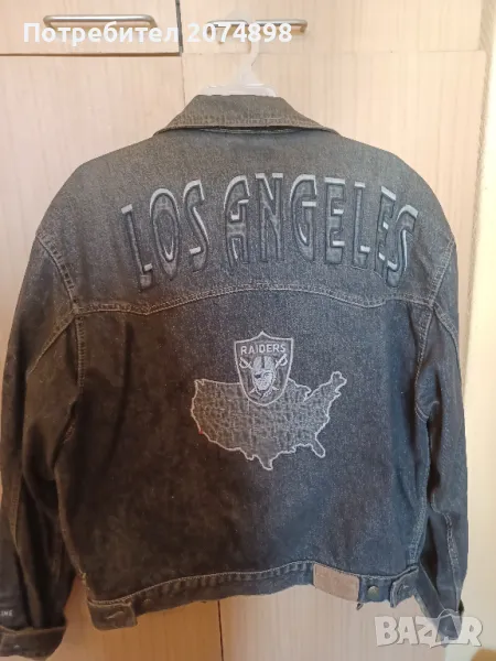 Мъжко дънково яке с подплата, снимка 1