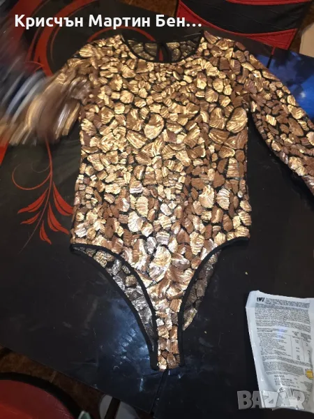 Боди с пайети/м.л , снимка 1