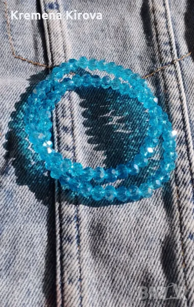 Сетове от 2 гривни от мъниста от стъкло. Бижута Луди гъби. Ръчна изработка., снимка 1