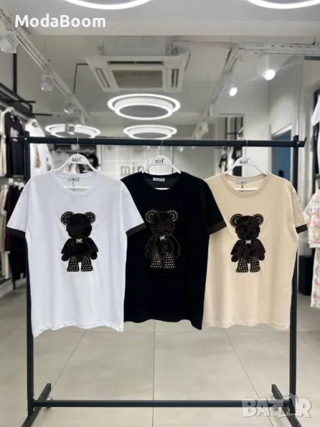 Дамски тениски с мече , снимка 1
