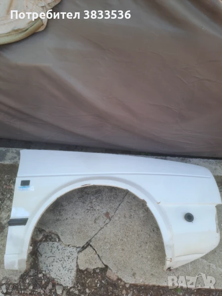 Оригинален бял цвят пр. десен калник за Vw Golf Mk2, снимка 1