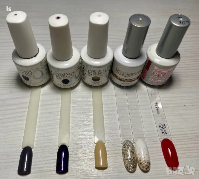 Лoт гел лакове Gelish u Lechat , снимка 1