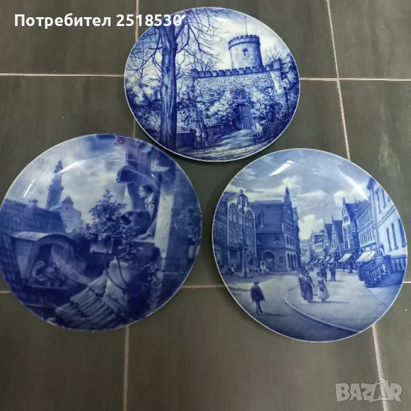 Немски порцеланови пана за стена, снимка 1