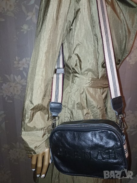 CLENAH-Черна малка кожена чанта, снимка 1