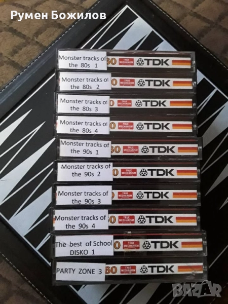 10 много запазени и добри касети TDK D-C60 с компилации ДИСКО от 80 -90те години, снимка 1