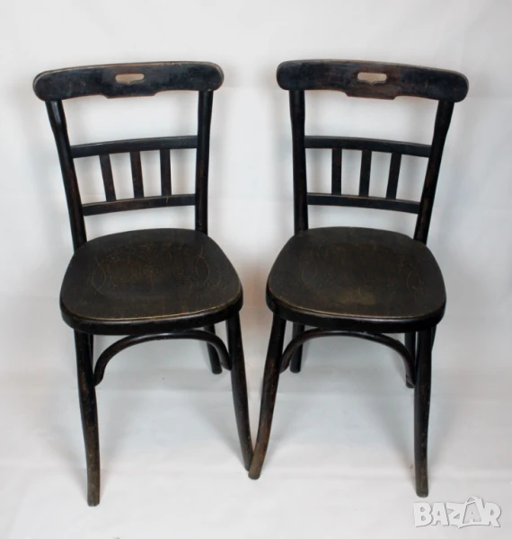 Винтидж виенски столове „Карловац“ дървени, снимка 1