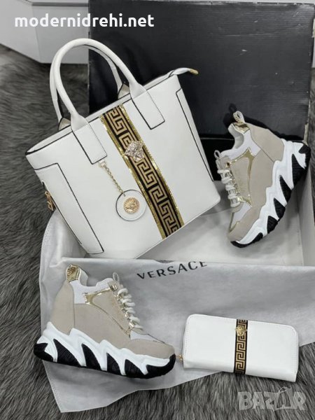 Дамска чанта портфейл и кецове Versace код 125, снимка 1