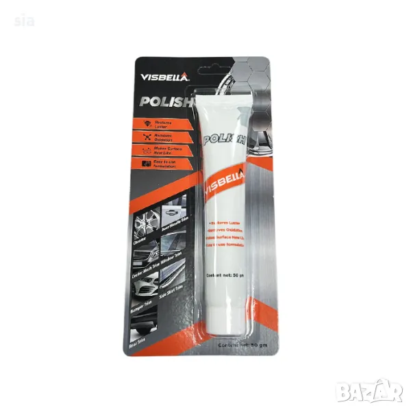 Паста за полиране за хромирани повърхности, 50гр., снимка 1