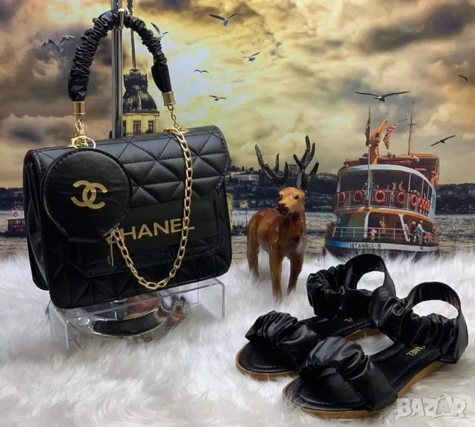 Дамски комплект Чанта и сандали  chanel на едро, снимка 1
