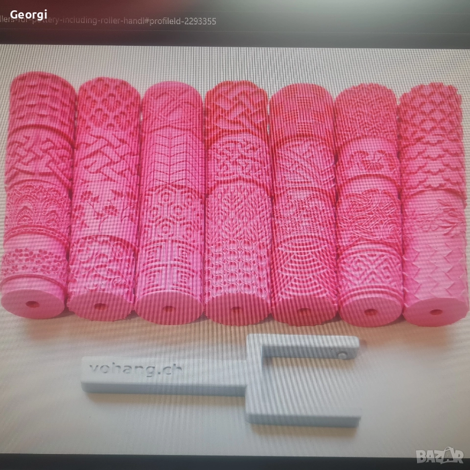 Tекстурна ролка за гипс, снимка 1