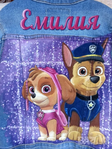 Стилно яке с ръчно рисувани герои - двама герои, снимка 9 - Детски якета и елеци - 53298509