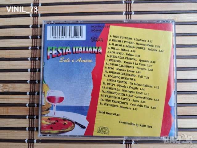 Festa Italiana - Sole E Amore - Hits Made In Italy, снимка 3 - CD дискове - 50777115