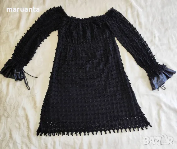 Елегантна черна рокля, р-р Л/Хл