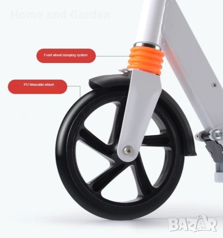 Сгъваема електрическа тротинетка — 8" гуми, до 15 км/ч, снимка 3 - Велосипеди - 53912845