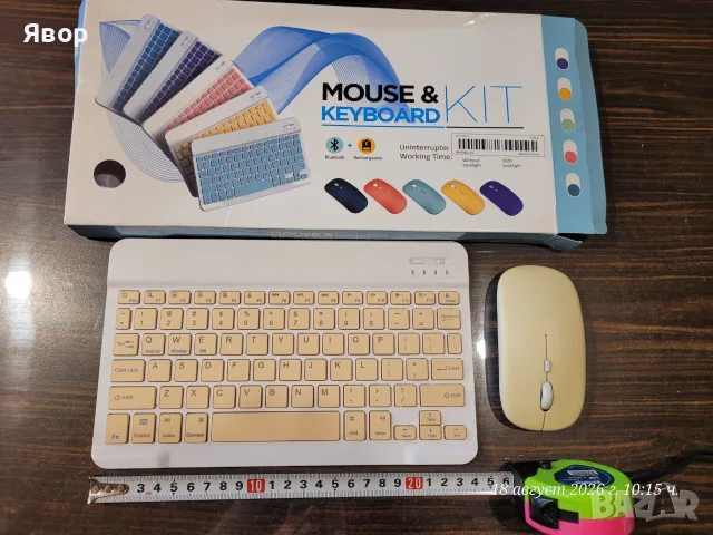 комплект от безжична клавиатура и мишка (Mouse & Keyboard Kit), за таблети, телефони, снимка 5 - Клавиатури и мишки - 55780625