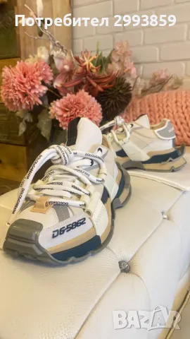 сникърси Долче и Габана 37*D&G Colour Block Lace-Up Sneakers, снимка 3 - Маратонки - 44871955