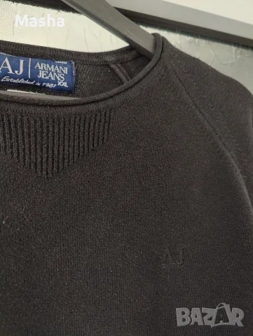 Мъжки пуловер Armani Jeans (Оригинален) – размер М, снимка 3 - Пуловери - 56183192