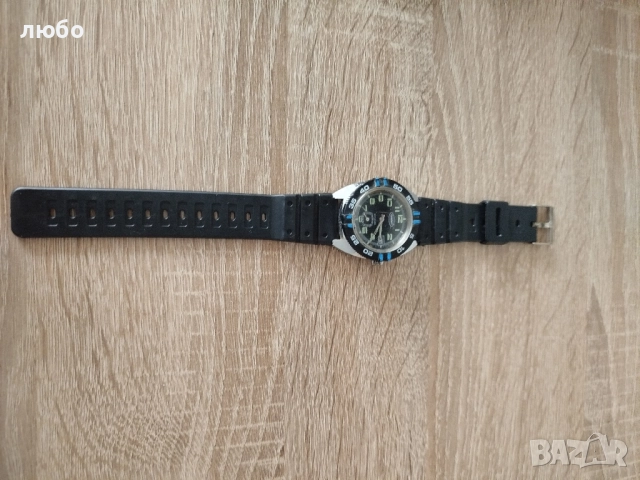 Мъжки Водолазен Часовник DIVER Lambert ANTICHOS 70/80 Години Работи Точно Сменя Датата , снимка 8 - Мъжки - 52357109