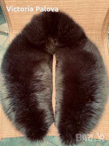 Яка и наръкавници от полярна лисица/естествен косъм, снимка 13 - Палта, манта - 38966210