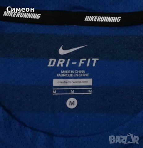 Nike DRI-FIT оригинална тениска M Найк спортна фланелка спорт фитнес, снимка 3 - Спортни дрехи, екипи - 37523720