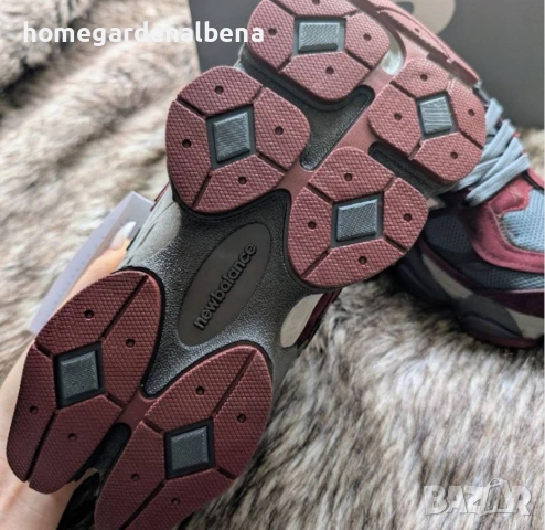 New Balance 9060 – Дамски маратонки бордо/сиво | Размери 37, 39, снимка 5 - Маратонки - 54314292