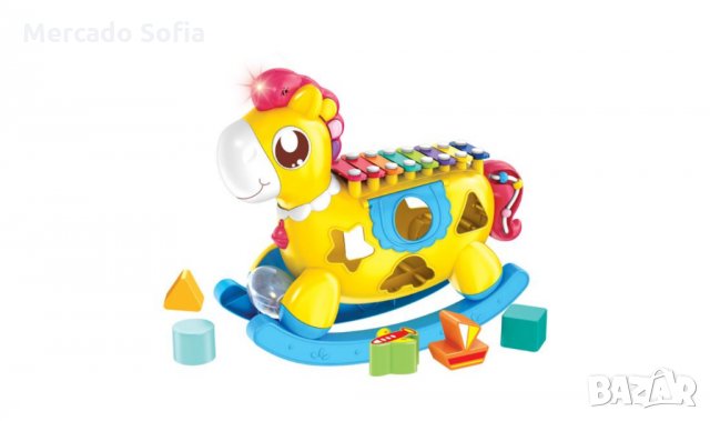Бебешка играчка 2 в 1 Пони ксилофон , снимка 1 - Образователни игри - 29979989