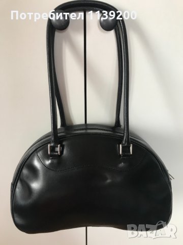 Дамска френска чанта Lancaster Paris полумесец черна естествена кожа, снимка 10 - Чанти - 30854877