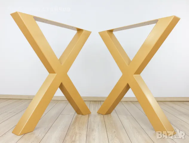 Метални крака за мебели, трапезна маса, холна маса, бюро, пейка, снимка 2 - Дивани и мека мебел - 47699116