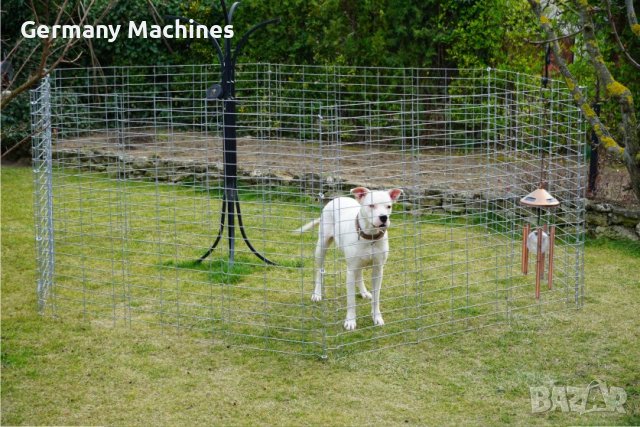 за кучета КЛЕТКА - ОГРАЖДЕНИЕ с диаметър 350.см, метална, СГЪВАЕМА. 