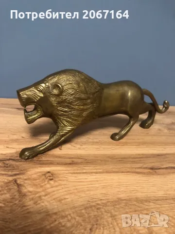Голям бронзов лъв, снимка 3 - Антикварни и старинни предмети - 48721906