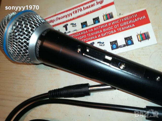 SHURE-МИКРОФОН И КАБЕЛ 0707221939, снимка 6 - Микрофони - 37320941