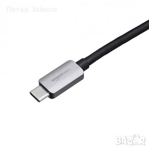 Amazon Basics USB 3.1 Type C към RJ45 Gigabit Ethernet адаптер с алуминиев корпус, снимка 3 - Други - 40243192