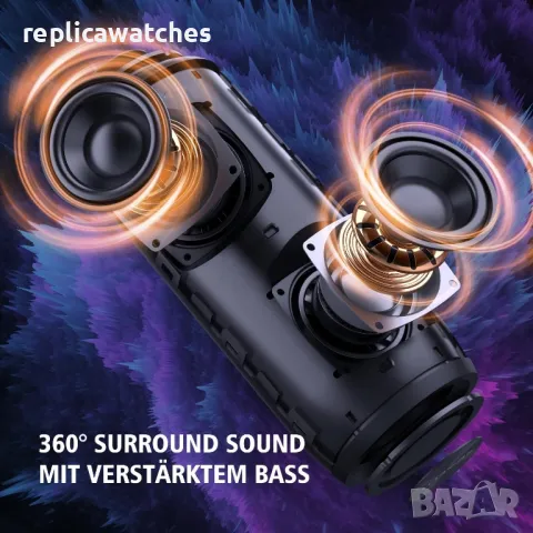 Преносима тонколона ZEALOT S51 Pro Bluetooth Speaker 40W IPX6 Black

, снимка 4 - Тонколони - 48815348