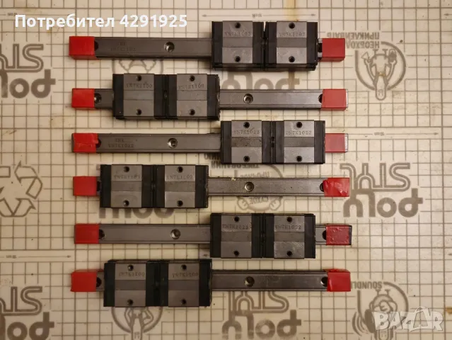 линейни направляващи релси и танкети, снимка 2 - Други машини и части - 48729552