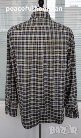 Polo Ralph Lauren Mens Strech Oxford Checked Long Sleeve Shirt Size XXL Slim Fit, снимка 8 - Ризи - 52949355