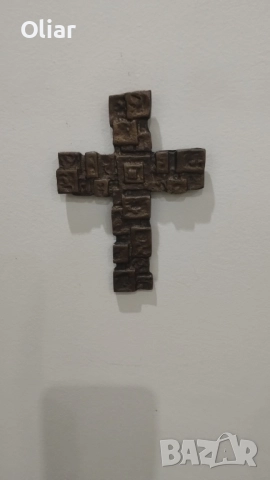 Абстрактен метален кръст. Декорация за стена. , снимка 2 - Декорация за дома - 51956546