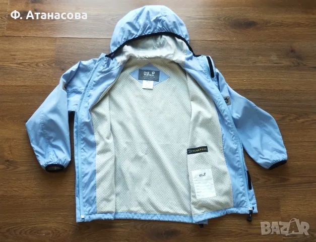 JACK WOLFSKIN Непромокаемо ветроустойчиво дишащо яке, размер 140-146, 9-10г., перфектно, снимка 3 - Детски якета и елеци - 56117274