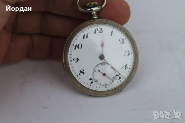 Швейцарски джобен часовник , снимка 2 - Джобни - 50462018