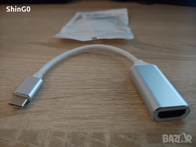 USB-C 3.1 (type-C ) към HDMI 2.0 адаптер, снимка 2 - Стойки, 3D очила, аксесоари - 39100589