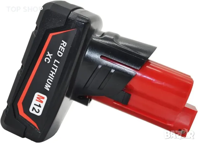 Adnmroku-3.0Ah литиево-йонна резервна батерия за Milwaukee M12 M12B, 3.0 Ah, снимка 5 - Гедорета - 48747924
