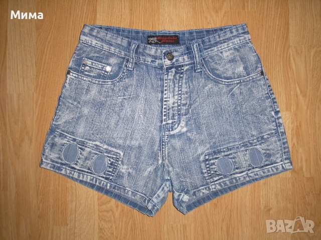 Къси дънкови панталонки, размер 31-32, L- XL, 4 лв., снимка 10 - Къси панталони и бермуди - 34580387