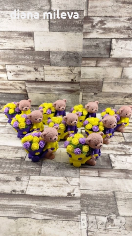Сладки малки мечета в жълто и лилаво!, снимка 6 - Декорация за дома - 53201471