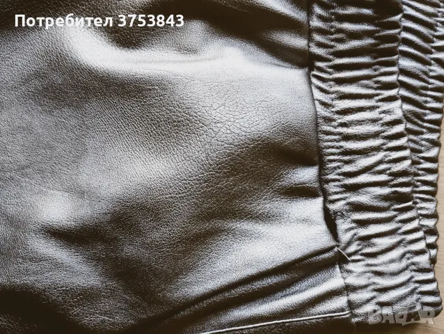Дамски панталон еко кожа сребрист-бронз, снимка 3 - Панталони - 49577700